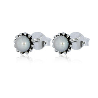 Sterling Silver Pearl Studs