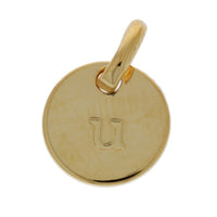 Mojo Yellow Gold Plated Initial U Charm