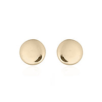 Yellow Gold Plated Small Polished Stud Earrings