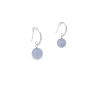 Blue Lace Agate 10Mm Earrings