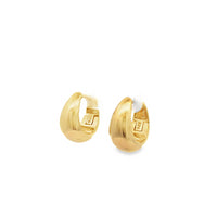 Onatah Sterling Silver Gold Plated Tapered Huggie Earrings