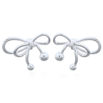 Onatah Sterling Silver Bow Stud Earrings