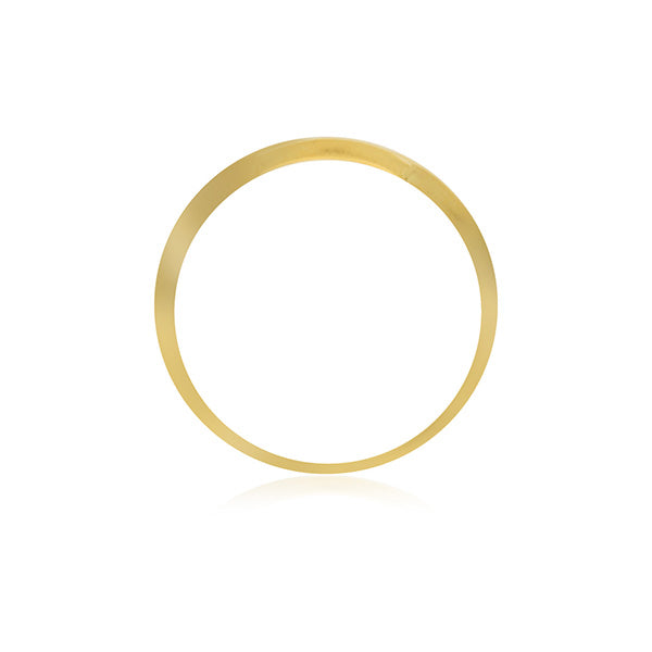 Onatah Yellow Gold Wavy Lines Ring