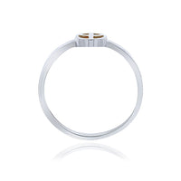 Silver Peace Sign Ring