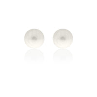 Sterling Silver White Fresh Water Pearl Stud Earrings 5Mm