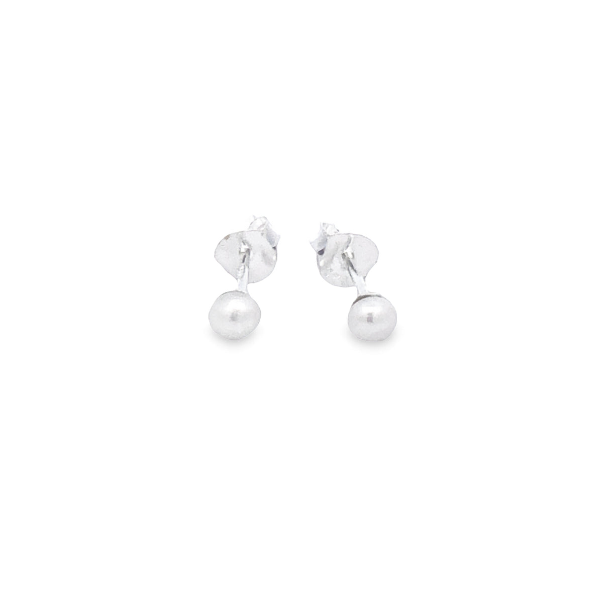 Sterling Silver 3MM Freshwater Pearl Studs