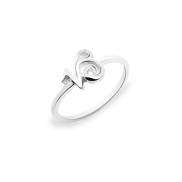 Silver Zodiac Ring - Capricorn