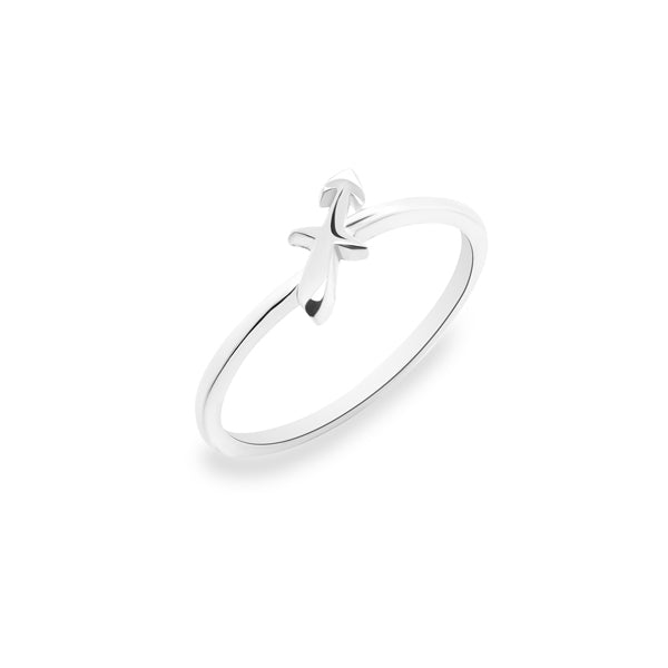 Silver Zodiac Ring - Sagittarius