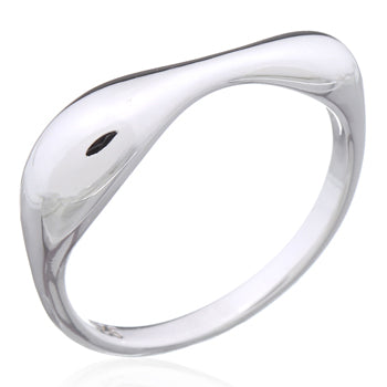 Onatah Sterling Silver Organic Shaped Ring Size T/10/62