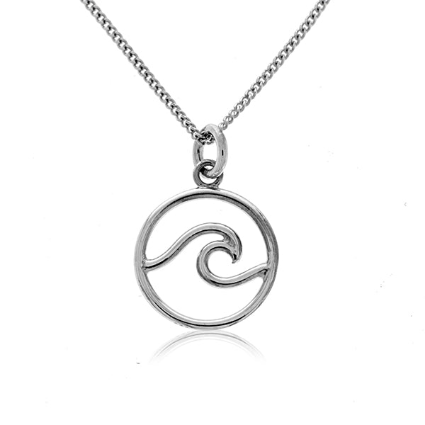 Silver Wave Pendant