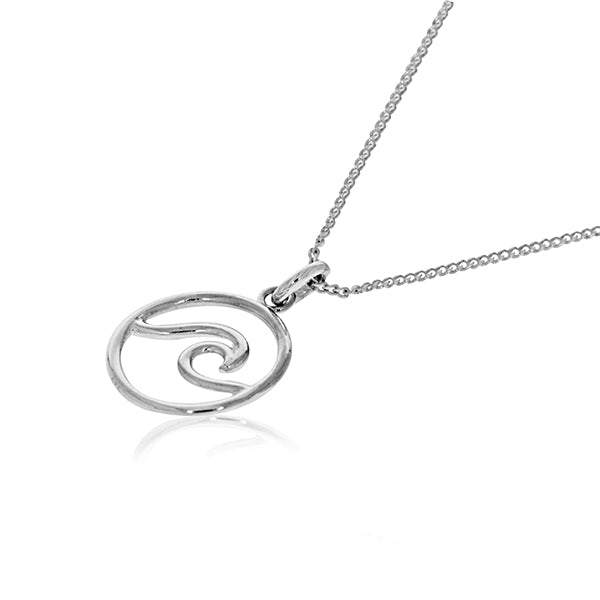 Silver Wave Pendant