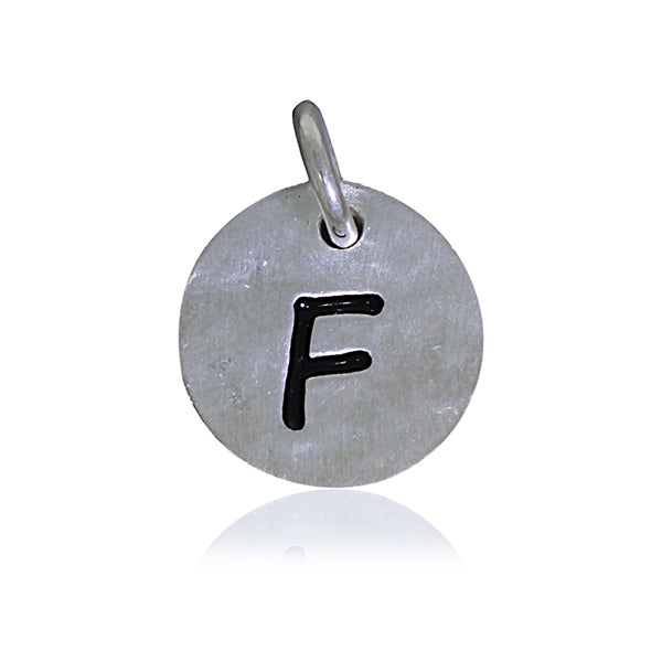 Mojo Silver Initial F Charm