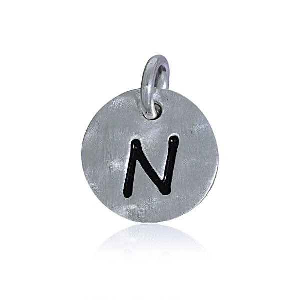 Mojo Silver Initial N Charm