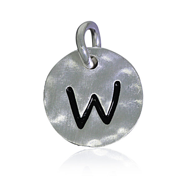 Mojo Silver Initial W Charm