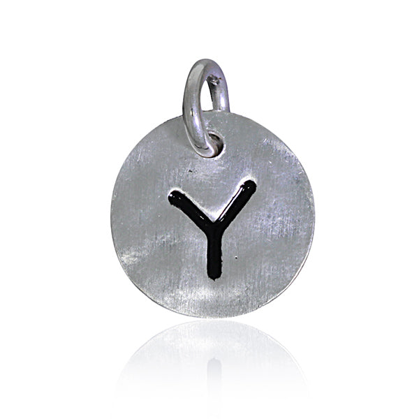 Mojo Silver Initial Y Charm