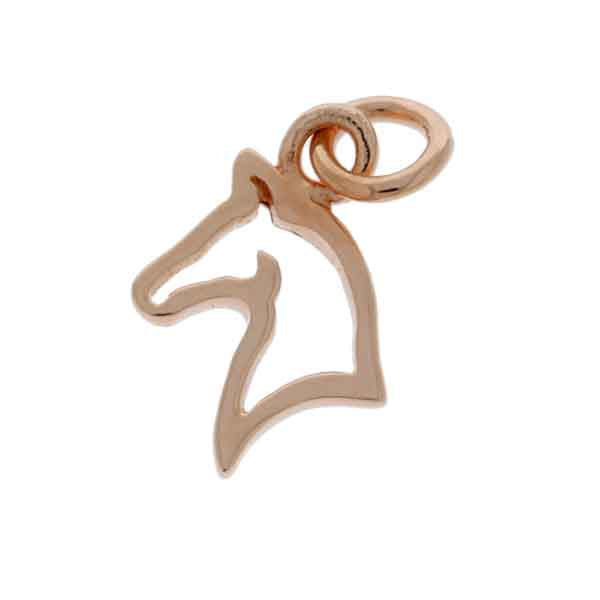 Mojo Rose Gold Plated Horse Charm