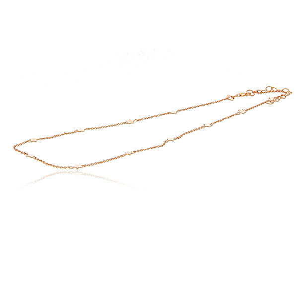 Rose Gold Plated Necklace With Stars