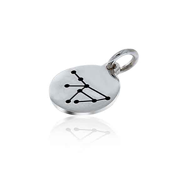 Mojo Silver Constellation Starsign Charm - Capricorn