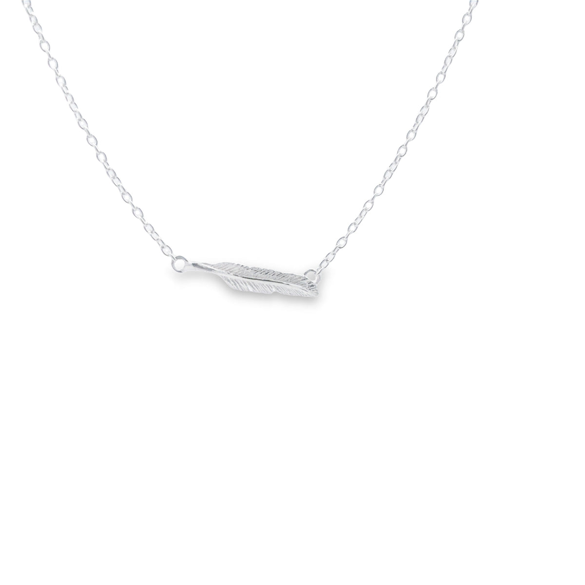Onatah Sterling Silver Feather Necklace