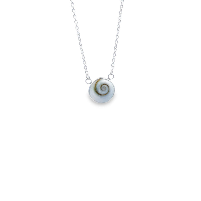 Sterling Silver Sheba Shell Round Necklace