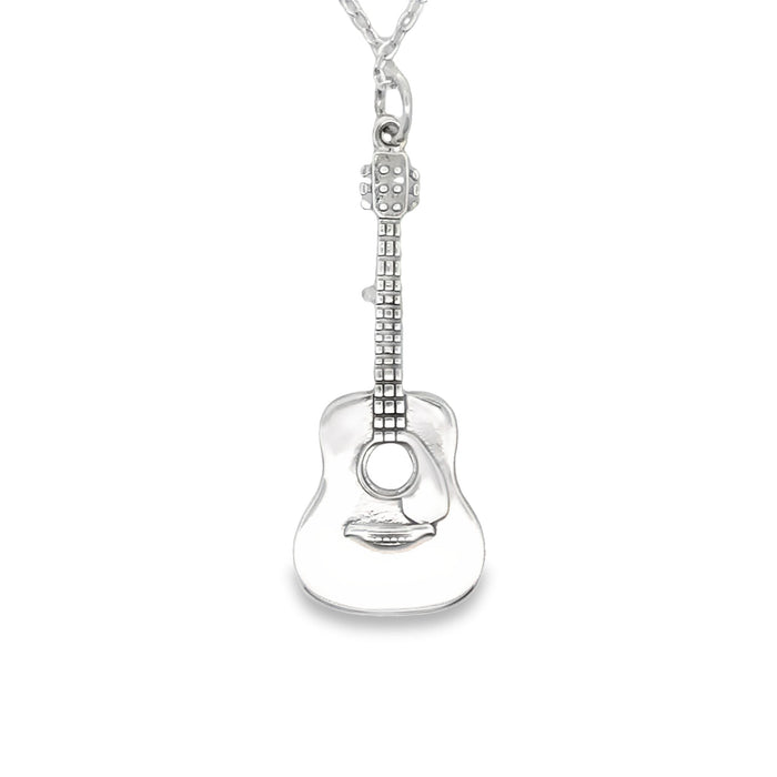 Onatah Sterling Silver Acoustic Guitar Pendant