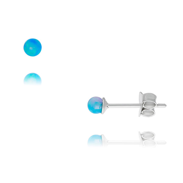 Blue Opalite Ball Studs