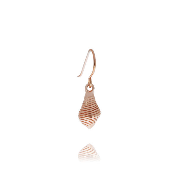 Rose Gold Plated Conch Shell Earrings