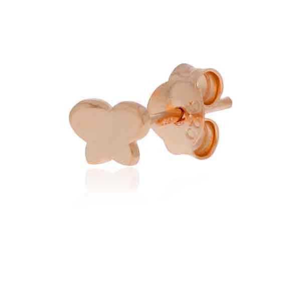 Mojo Rose Gold Plated Butterfly Stud Earrings
