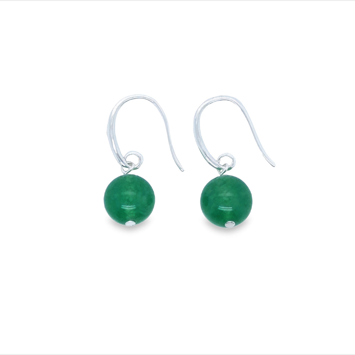 Onatah Sterling Silver 10mm Aventurine Ball Drop Earring