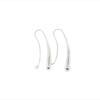 Onatah Sterling Silver Fixed Shephook Liquid Drop Earrings