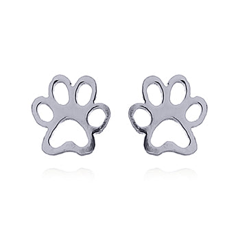 Onatah Sterling Silver Paw Print Studs