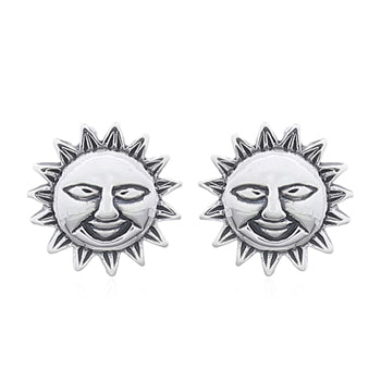 Onatah Sterling Silver Sun Stud Earrings