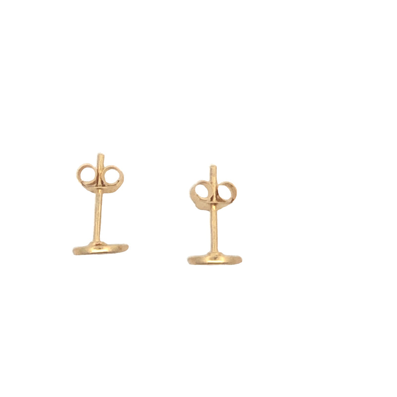 Onatah Sterling Silver Gold Plated Moon Studs