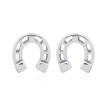 Onatah Sterling Silver Horseshoe Stud Earrings