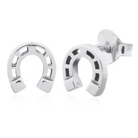 Onatah Sterling Silver Horseshoe Stud Earrings