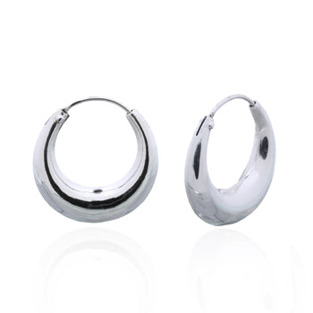 Onatah Sterling Silver Tapered Huggie Earrings