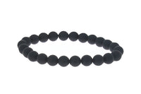 Matte Black Onyx Beaded bracelet