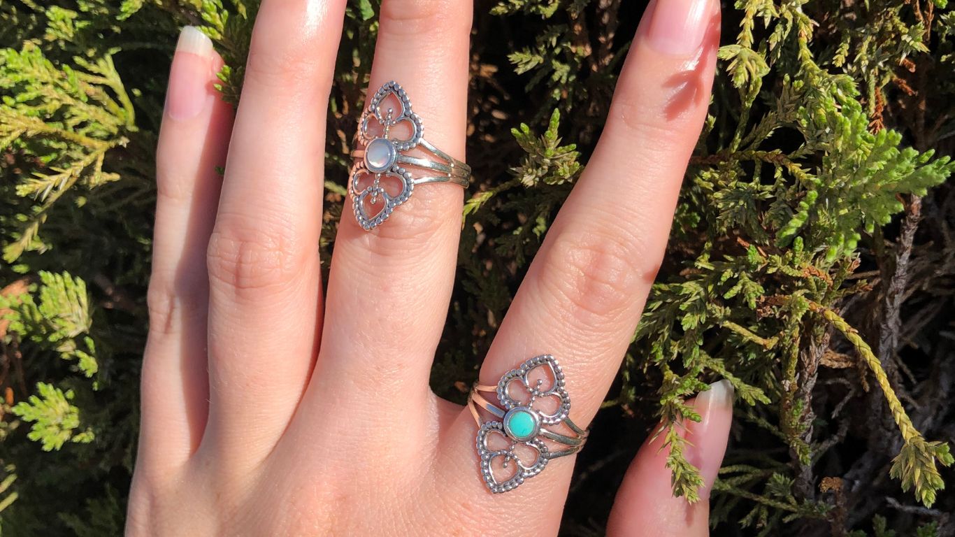Silver Turquoise Ring - Onatah Jewellery