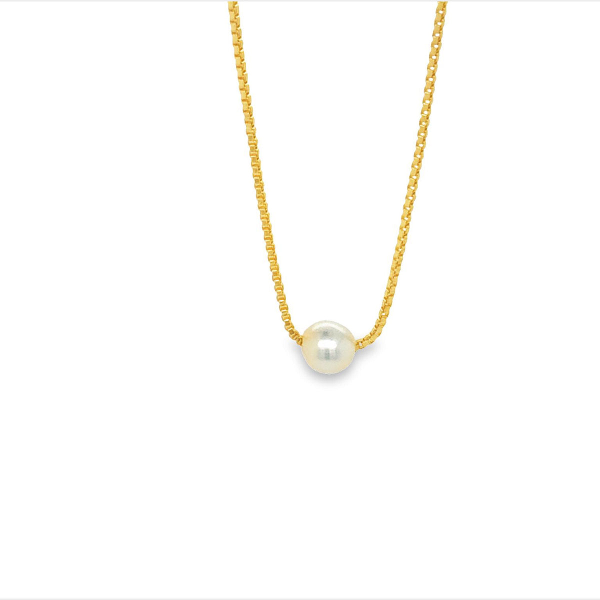 Mini Pearl Slider Necklace