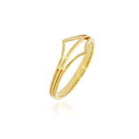 Yellow Gold Plated Split Point Ring