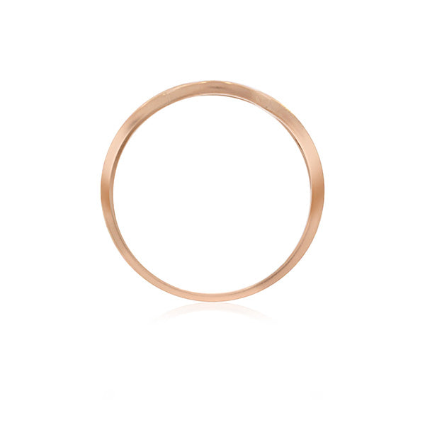 Rose Gold Plated Wavy Lines Ring