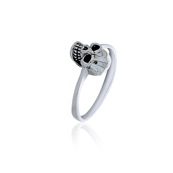 Silver Day Of The Dead Small Skull Ring