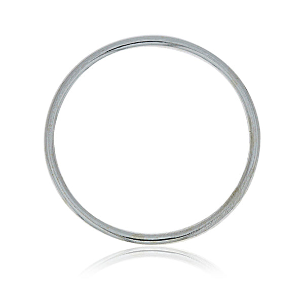 Silver Plain Band Ring - Stacker Ring