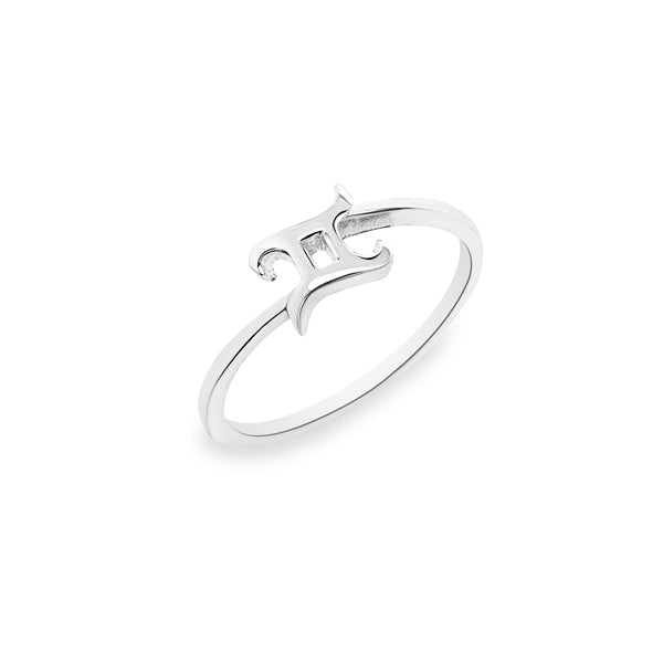Silver Zodiac Ring - Gemini