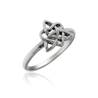 Silver Celtic Triple Goddess Ring