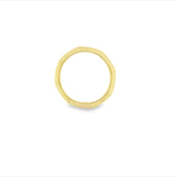 Gold Faceted Stacker Band