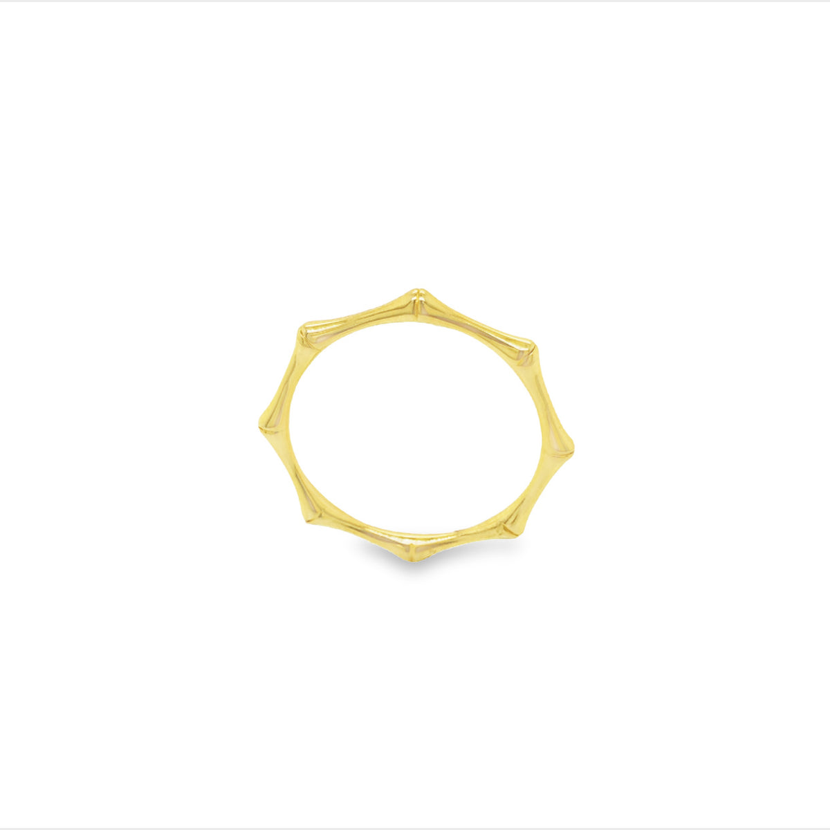 Gold Plated Octagonal Stacker Band