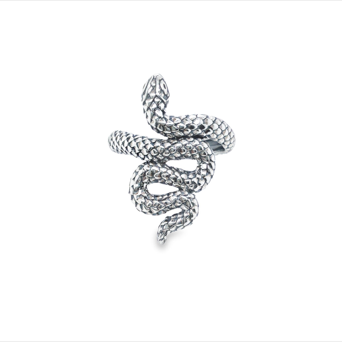 Onatah Sterling Silver Slinky Snake Ring Size 6/L/51