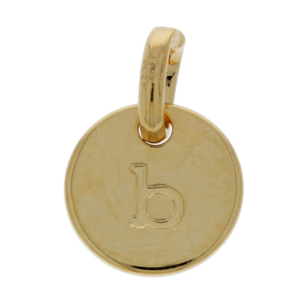 Mojo Yellow Gold Plated Initial B Charm