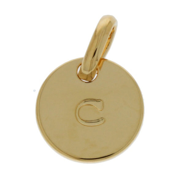 Mojo Yellow Gold Plated Initial C Charm